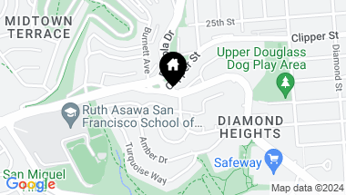 Map of 5056 Diamond Heights Boulevard, San Francisco CA, 94131