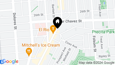 Map of 17 Precita Avenue, San Francisco CA, 94110