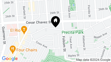 Map of 254 Precita Avenue, San Francisco CA, 94110