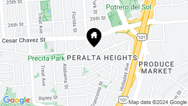 Map of 146 Peralta Avenue, San Francisco CA, 94110