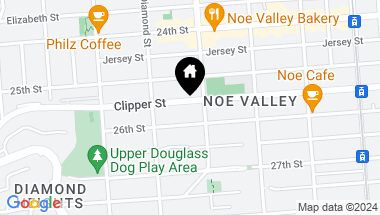 Map of 411 Clipper Street, San Francisco CA, 94114