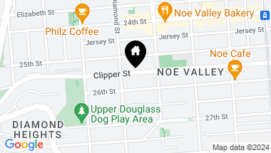 Map of 469 Clipper Street, San Francisco CA, 94114