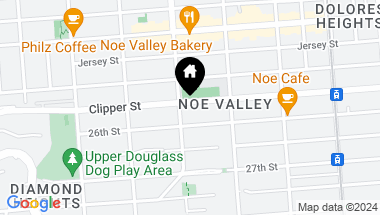 Map of 383 Clipper Street, San Francisco CA, 94114