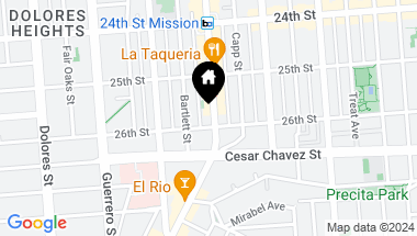 Map of 2976 Mission Street, San Francisco CA, 94110