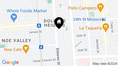 Map of 1169 Dolores Street, San Francisco CA, 94110
