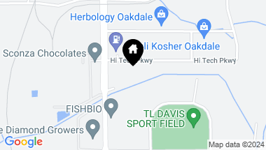 Map of 521 Hi Tech Parkway, Oakdale CA, 95361