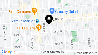 Map of 1358 South Van Ness Ave, San Francisco CA, 94110
