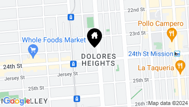 Map of 1070 Dolores Street, San Francisco CA, 94110