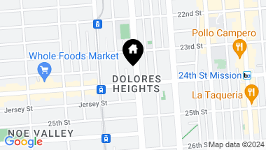 Map of 1072 Dolores Street, San Francisco CA, 94110