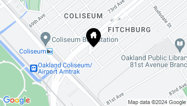 Map of 900 75Th Ave, Oakland CA, 94621