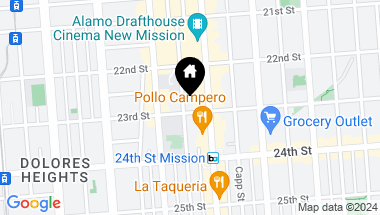 Map of 3336 23rd Street, San Francisco CA, 94110