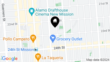 Map of 874 Shotwell Street, San Francisco CA, 94110
