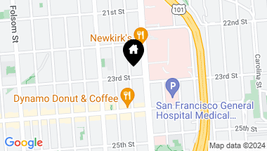 Map of 2730 23rd Street, San Francisco CA, 94110