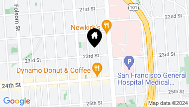 Map of 2770 23rd Street, San Francisco CA, 94110