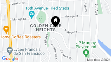 Map of 580 Ortega Street, San Francisco CA, 94122