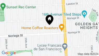 Map of 1759 21st Avenue, San Francisco CA, 94122