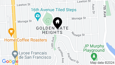 Map of 630 Ortega Street, San Francisco CA, 94122