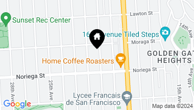 Map of 1735 21st Avenue, San Francisco CA, 94122