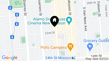 Map of 1098 Valencia Street, San Francisco CA, 94110