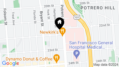 Map of 2618 22nd Street, San Francisco CA, 94110