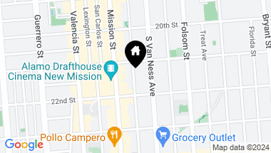 Map of 645 Capp Street, San Francisco CA, 94110