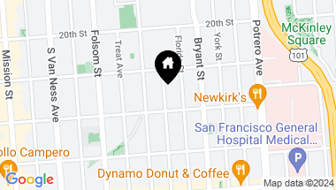 Map of 963 Alabama Street, San Francisco CA, 94110