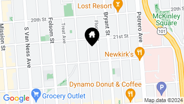 Map of 957 Alabama Street, San Francisco CA, 94110
