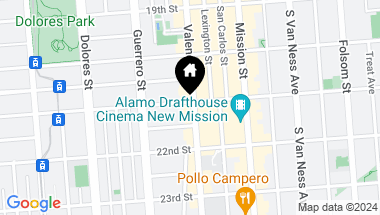 Map of 1000 Valencia Street, San Francisco CA, 94110