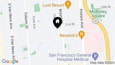 Map of 917 Florida Street, San Francisco CA, 94110