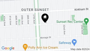 Map of 1601 35th Avenue, San Francisco CA, 94122