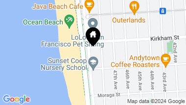 Map of 1536 Great Highway, San Francisco CA, 94122