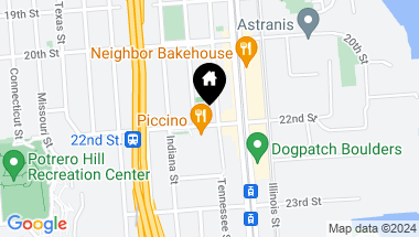 Map of 808 22nd Street, San Francisco CA, 94107