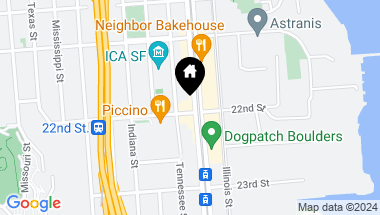 Map of 710 22nd Street, San Francisco CA, 94107