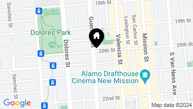 Map of 807 Guerrero Street, San Francisco CA, 94110