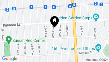 Map of 1550 22nd Avenue, San Francisco CA, 94122