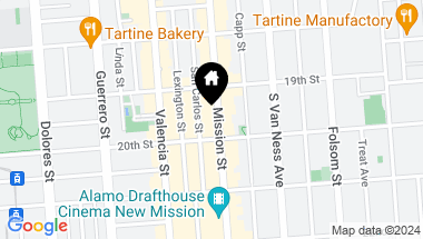 Map of 2360 Mission Street, San Francisco CA, 94110
