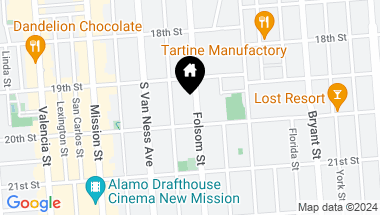 Map of 2360 Folsom Street, San Francisco CA, 94110