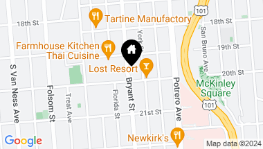 Map of 2125 Bryant Street # 309, San Francisco CA, 94110