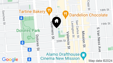 Map of 128 Linda Street, San Francisco CA, 94110