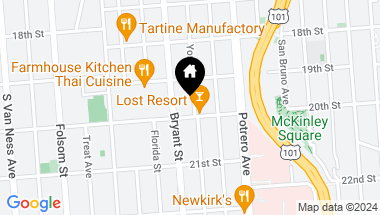 Map of 720 York Street # 107, San Francisco CA, 94110