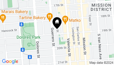 Map of 3572 19th Street, San Francisco CA, 94110