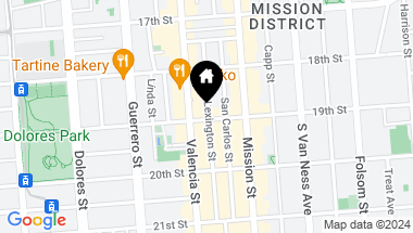 Map of 3464 19th Street, San Francisco CA, 94110