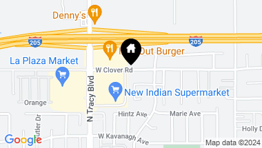 Map of 460 W Clover Road, Tracy CA, 95376