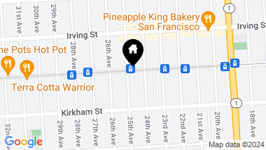 Map of 1939 Judah Street, San Francisco CA, 94122