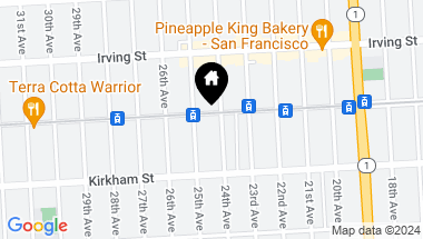 Map of 1915 Judah Street, San Francisco CA, 94122