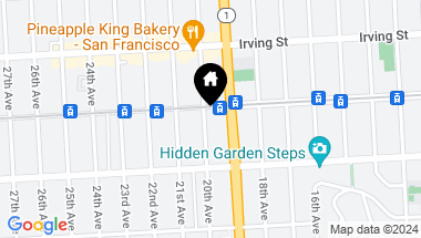 Map of 1414 20th Avenue, San Francisco CA, 94122