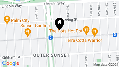 Map of 1379 35th Avenue, San Francisco CA, 94112