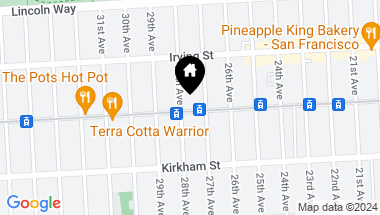 Map of 2242 Judah Street, San Francisco CA, 94122