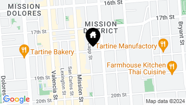 Map of 3341 18th Street, San Francisco CA, 94110