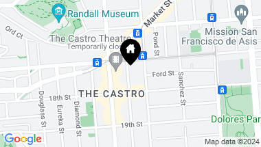 Map of 37 Hartford Street, San Francisco CA, 94114